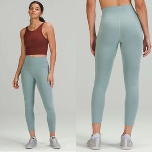 Lululemon wunder under train high rise leggings 25” misty glade‎